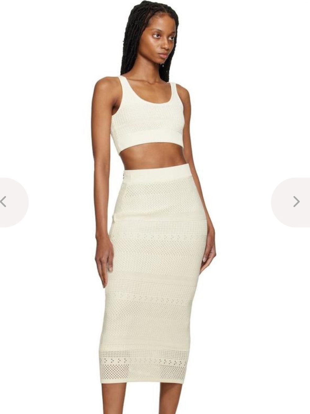Frame Crochet Knit Pencil Skirt - Size XS